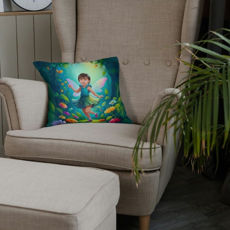 PODUSZKA PERSONALIZOWANA Z TWOIM ZDJĘCIEM WRÓŻKA 7