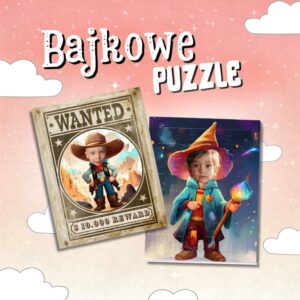Stwórz niezwykłe chwile zabawy z wyjątkowymi, personalizowanymi puzzlami! Zobacz, jak Twoje dziecko wciela się w rolę bohatera na każdym kawałku układanki. To idealna rozrywka rozwijająca spostrzegawczość i kreatywność – oraz piękna pamiątka na lata.