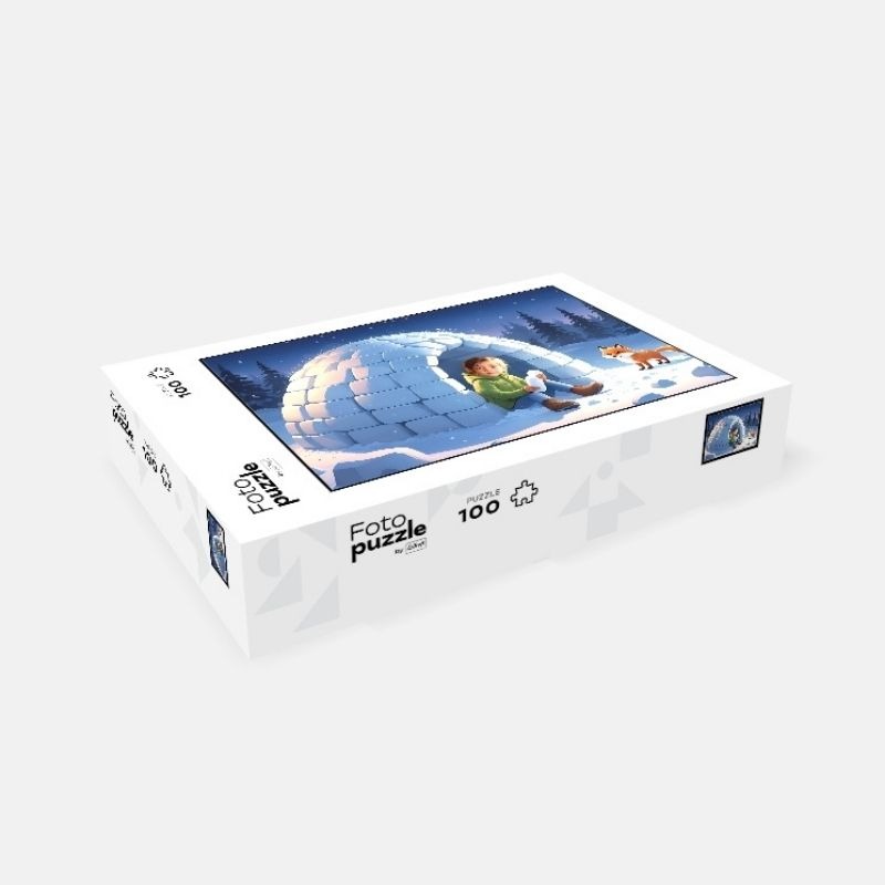 Puzzle ze zdjęciem Igloo – zimowa przygoda dla każdego dziecka