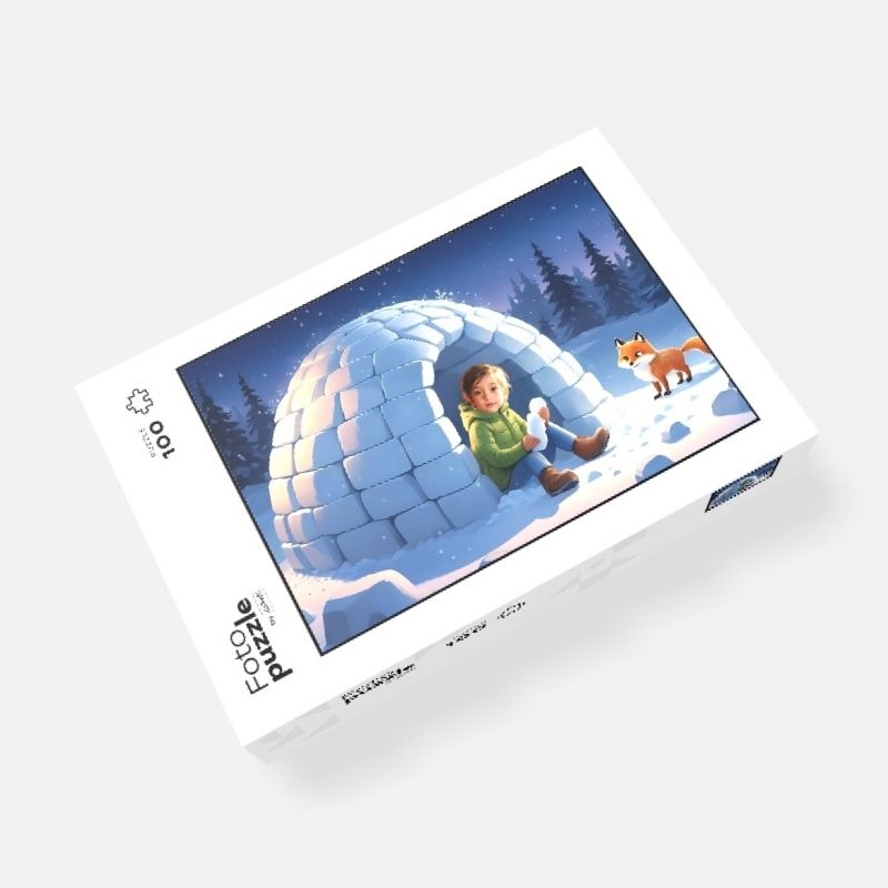 Puzzle ze zdjęciem Igloo – zimowa przygoda dla każdego dziecka