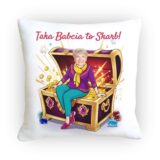 Poduszka Taka Babcia to Skarb ze zdjęciem – personalizowany prezent z motywem skrzyni skarbów i zdjęciem Babci.