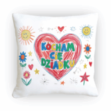 Poduszka laurka dla Dziadka serce – kolorowy prezent na Dzień Dziadka