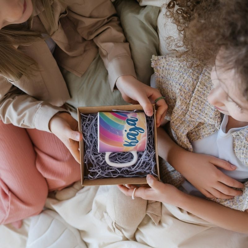 Kubek ze zdjęciem Księżniczka i tęcza