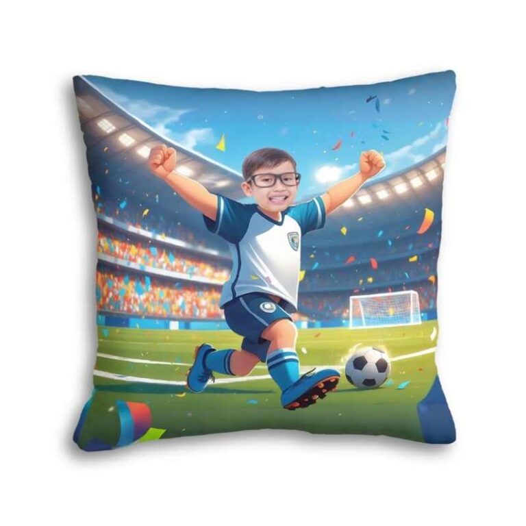 poduszka ze zdjęciem piłkarz