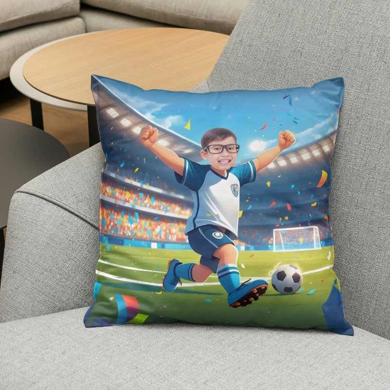 poduszka ze zdjęciem piłkarz