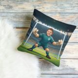 poduszka ze zdjęciem bramkarz – personalizowany prezent dla małego piłkarza