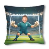 poduszka ze zdjęciem bramkarz – personalizowany prezent dla małego piłkarza