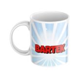 Personalizowany kubek SUPERBOHATER z Twoją twarzą i bajkową grafiką dla chłopca