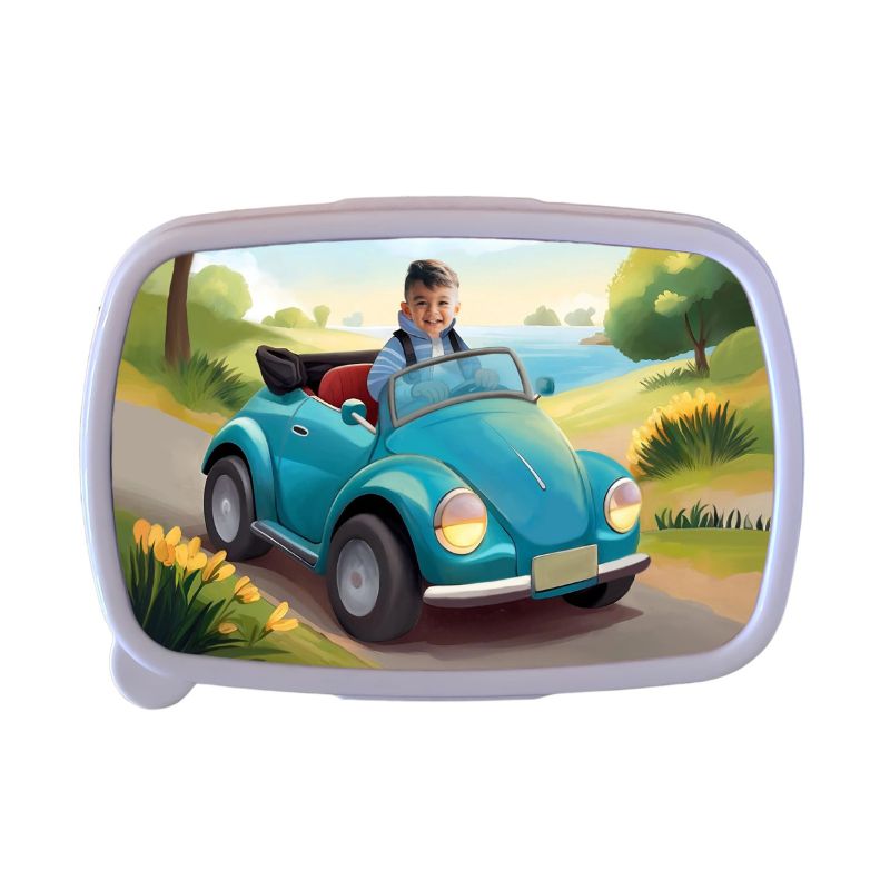 personalizowana śniadaniówka ze zdjęciem kabriolet