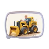 Personalizowana śniadaniówka spychacz z własnym zdjęciem.