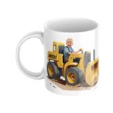 Kubek ze zdjęciem spychacz personalizowany dla dziecka