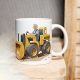 Kubek ze zdjęciem spychacz personalizowany dla dziecka